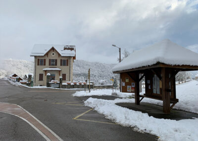 Ste Marie d'Alvey village sous la neige