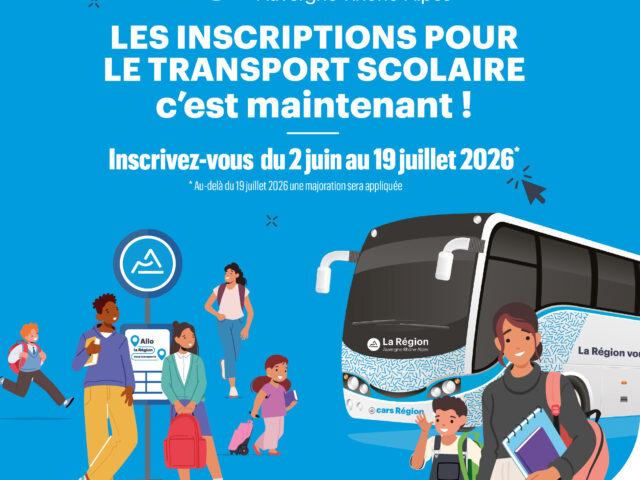 Inscriptions transport scolaire 2026/2027