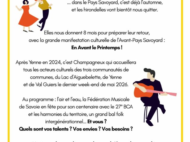 Communication En Avant le Printemps