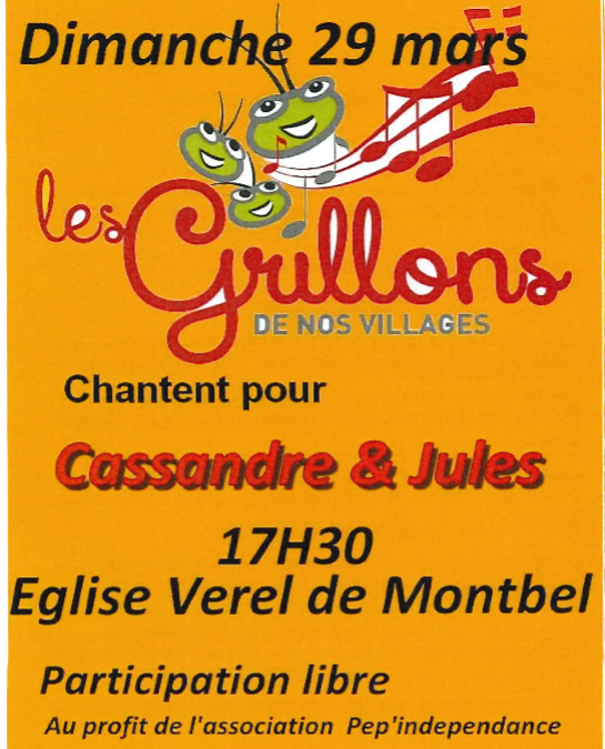 concert 29 mars 2026 Verel de Montbel