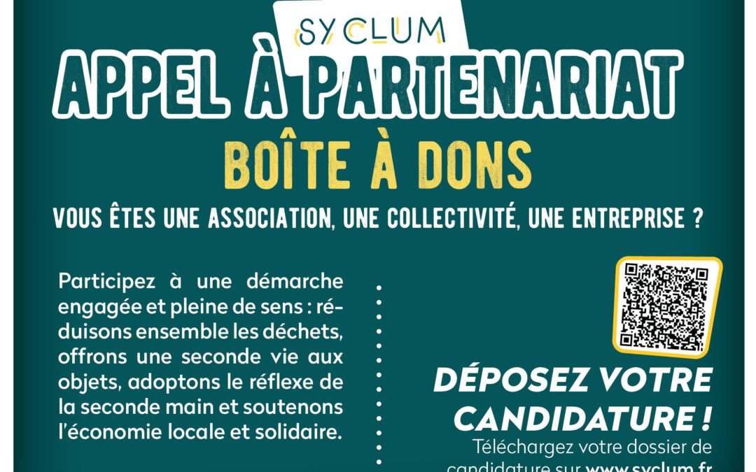 SYCLUM// APPEL A PARTENARIAT//Boîte à dons