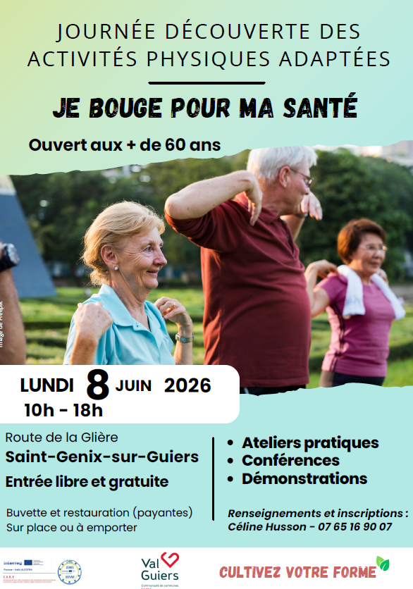 Afin de promouvoir les bienfaits de l'activité physique, les associations sportives locales et nos partenaires vous proposent une journée dédiée aux activités physiques adaptées aux plus de 60 ans.