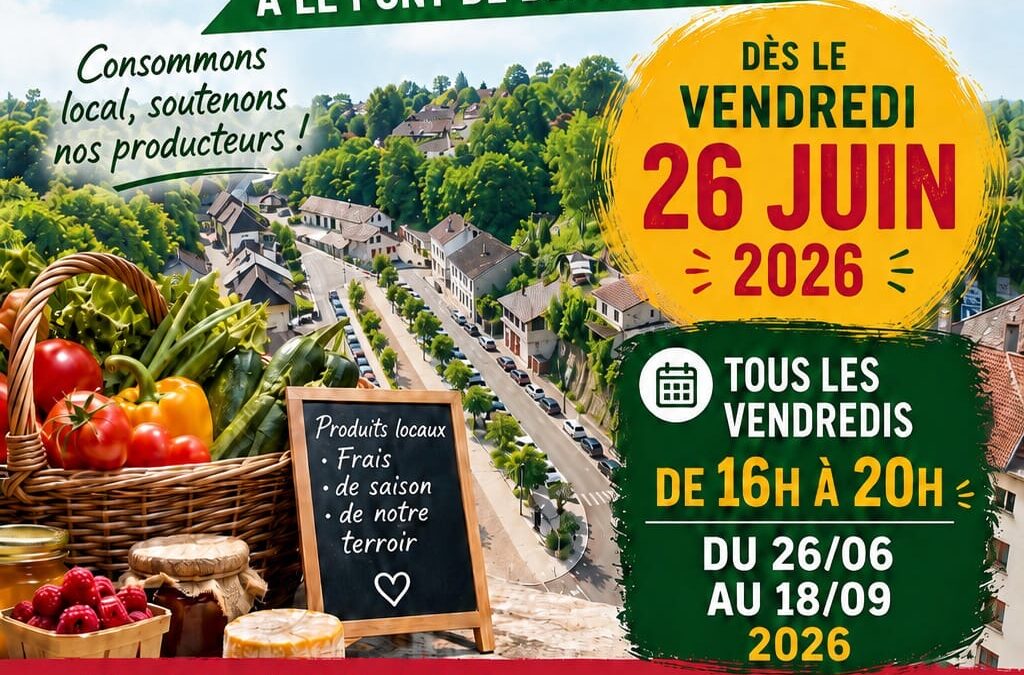 marché local POnt de Beauvoisin