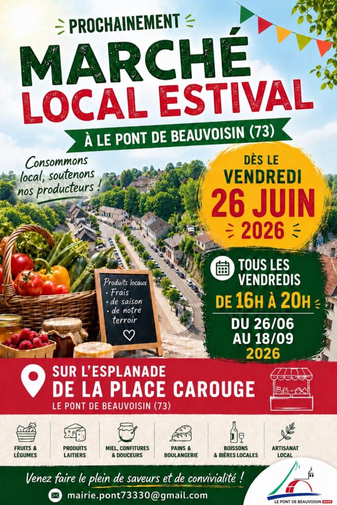 marché local Pont de beauvoisin