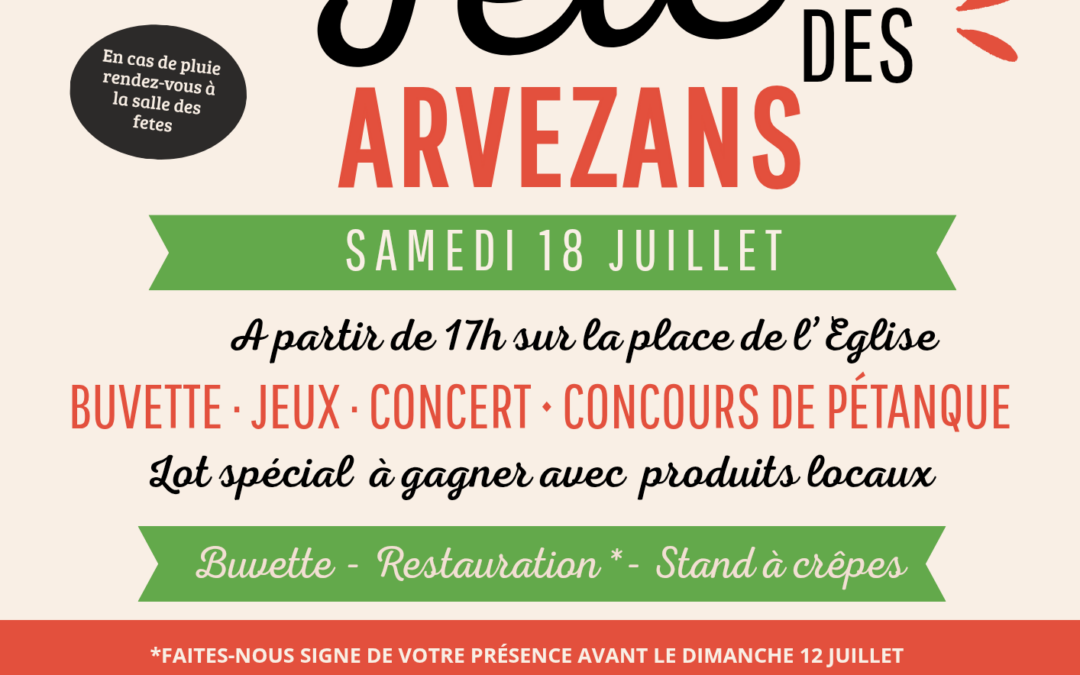 fête des Arvezans – Sainte-Marie d&rsquo;Alvey